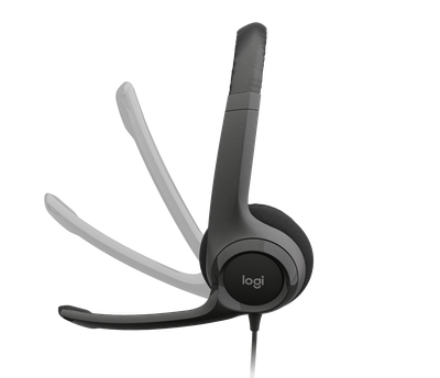 Imagen 2 del producto Audífonos con Micrófono H390 Logitech ClearChat Comfort , Alámbrico, USB, Negro