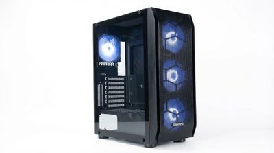 Imagen 1 del producto Gabinete Gamer Esgaming Y03 BK Mid Tower 4 Ventiladores ARGB E ATX ATX m ATX Negro