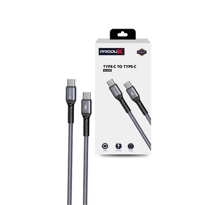 Cable USB-C a USB-C Motomo, Carga Rápida 45W, Color Negro
