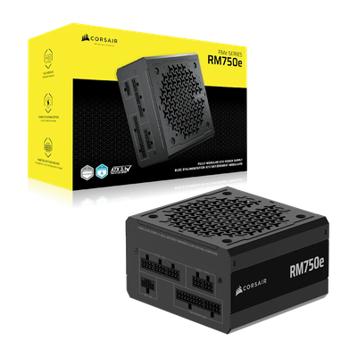 Fuente de Poder 750W Corsair RM750e, Full Modular, Certificada 80 Plus Gold, Bajo Ruido, ATX 3.13.1