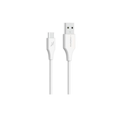 Imagen 2 del producto Cable MO-MAX 2.4 Motomo, USB-C a USB-A, 3 Metros, Color Blanco