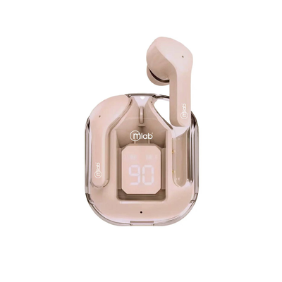 Imagen 1 del producto Audífonos Inalámbricos Mlab 9355 Glass Crystal, TWS, BT 5.4, IP55, Rosa