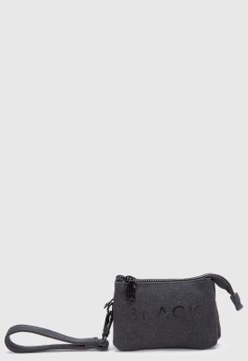 Billetera Canvas Black Black Bubba