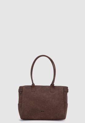 Imagen 2 del producto Tote Suede Moka Black Bubba