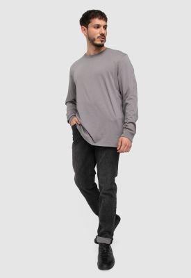 Long Shirt Light Grey  Black Bubba