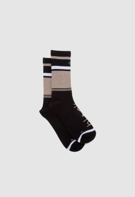 Calcetin Beige Logo Black Bubba