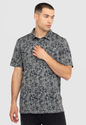 Polera Golf Gris Oscuro Black Bubba