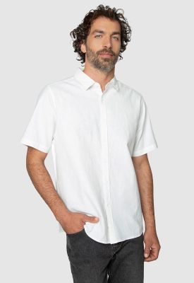Imagen 1 del producto Shirt Linen Blended White Black Bubba