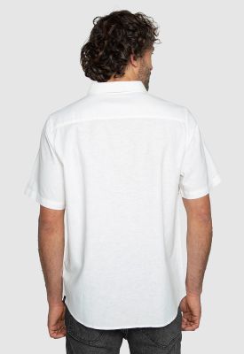 Imagen 2 del producto Shirt Linen Blended White Black Bubba