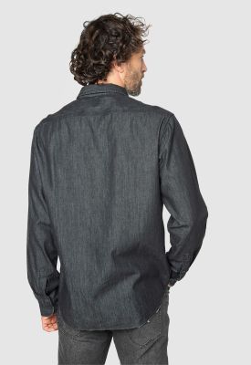 Imagen 2 del producto Shirt Cotton Denim Black Black Bubba
