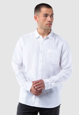 Imagen 2 del producto Camisa Manga Larga Lino White Black Bubba