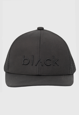 Jockey Trucker Flat Cap Black Black Bubba