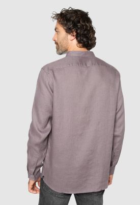 Imagen 2 del producto Long Shirt Linen Light Fig Black Bubba