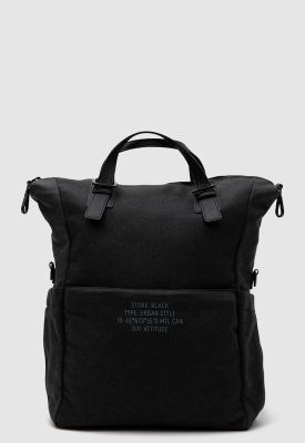 Mochila Waxed Canvas Black Black Bubba