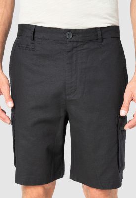 Short Cargo Lino Black Black Bubba