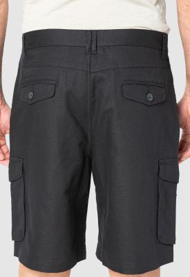 Imagen 2 del producto Short Cargo Lino Black Black Bubba