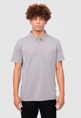 Polo Tee Organic Cotton Grey  Black Bubba
