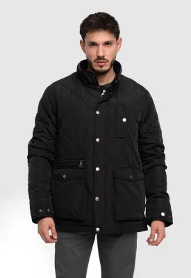 Quilted Jacket Black Black Bubba