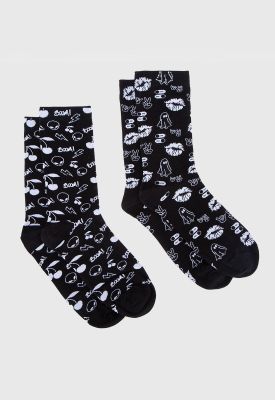 Set Calcetin Kiss Black Bubba