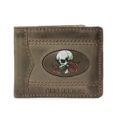 Imagen 1 del producto Billetera Gino Rodinis Coco 990.2 Calavera Verde