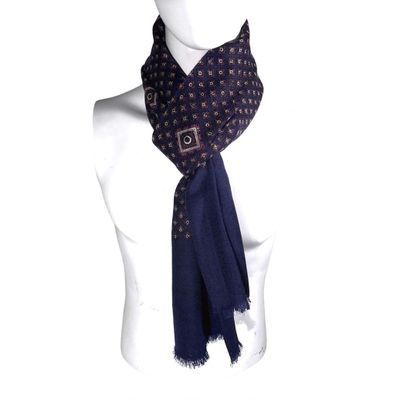 Bufanda de lana PH020 azul