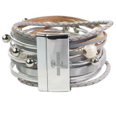 Imagen 2 del producto Brazalete Gino Rodinis B401PL Plateado