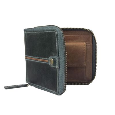 Imagen 2 del producto Billetera Gino Rodinis Texas 164 Turquesa/Marrón