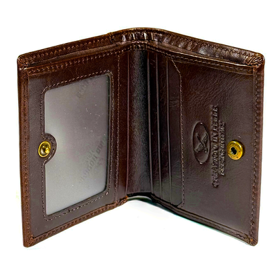 Imagen 2 del producto BILLETERA DE CUERO HOMBRE STEFANO 664 CAFÉ GINO RODINIS