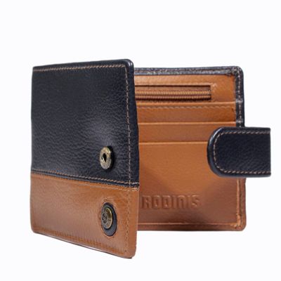 Imagen 2 del producto Billetera Hombre Capri 986 Azul/Naranjo Gino Rodinis