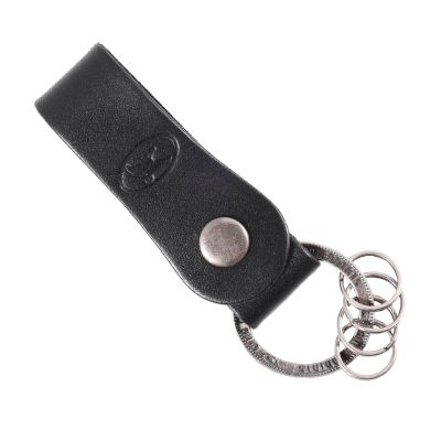 LLAVERO CUERO HOMBRE GINO RODINIS LL120 NEGRO