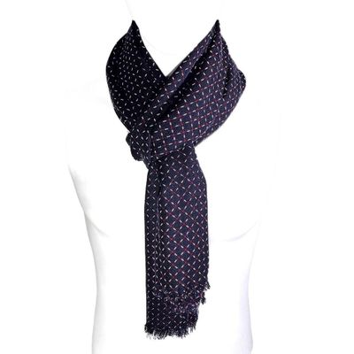 Bufanda de lana PH014 azul