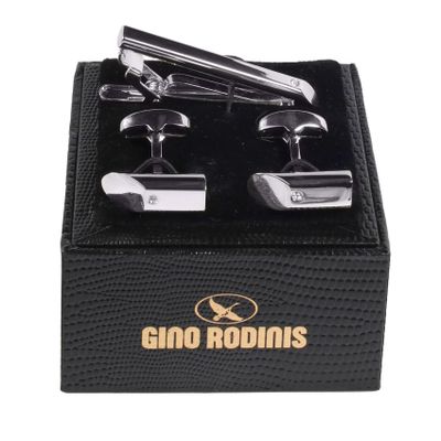 Set Pasador De Corbata Y Collera  Gino Rodinis PAS013