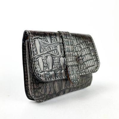 Imagen 2 del producto Tarjetero Gino Rodinis monedero croco 783 gris/amarillo