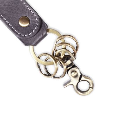Imagen 2 del producto LLAVERO CUERO HOMBRE GINO RODINIS LL112 GRIS