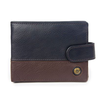 Billetera de hombre Capri 988 Azul/Marrón Gino Rodinis