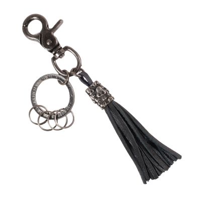 LLAVERO CUERO HOMBRE GINO RODINIS LL116 NEGRO