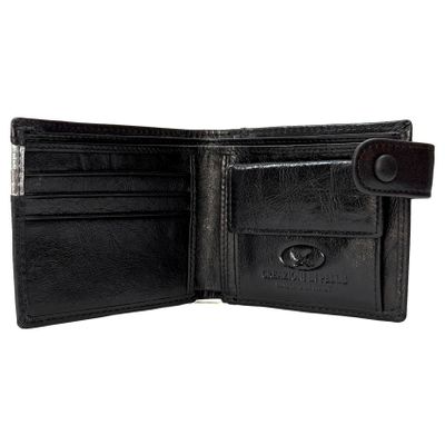 Imagen 2 del producto BILLETERA DE CUERO HOMBRE STEFANO 663 NEGRO GINO RODINIS