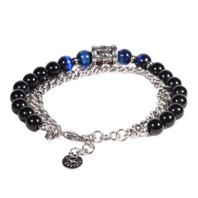Imagen 2 del producto BRAZALETE HOMBRE GINO RODINIS B533 | Negro/Azul