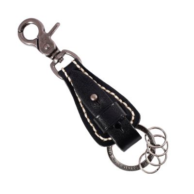 LLAVERO CUERO HOMBRE  GINO RODINIS  LL119 NEGRO