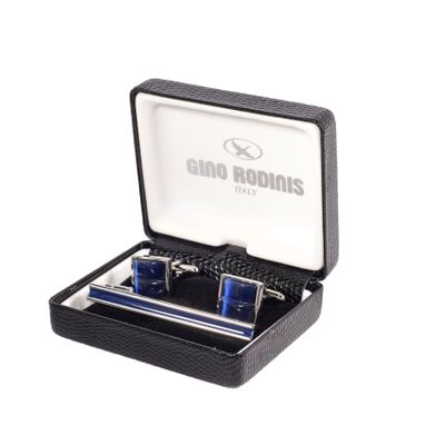 Set de Pasador de Corbata y Colleras Gino Rodinis PAS032