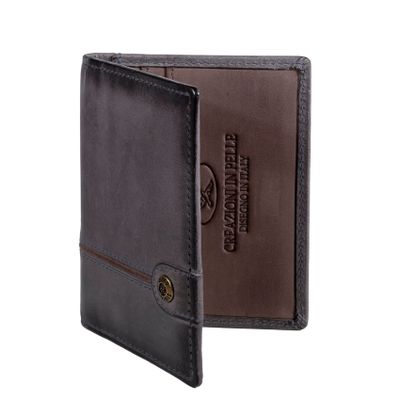 Imagen 2 del producto Tarjetero de cuero Hombre Texas 1.165 Gris/Marrón
