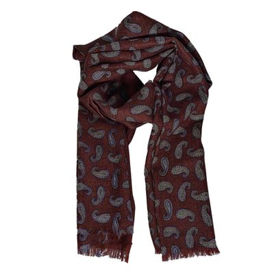 Imagen 2 del producto Bufanda de lana PH005 burdeos