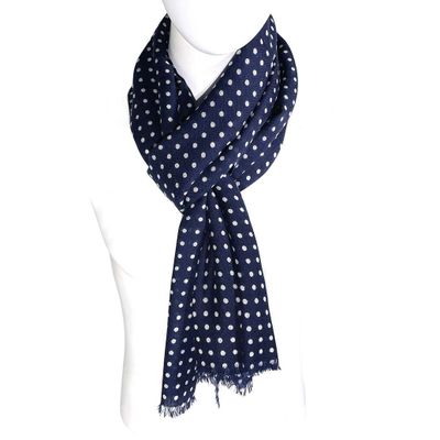 Bufanda de lana PH017 azul