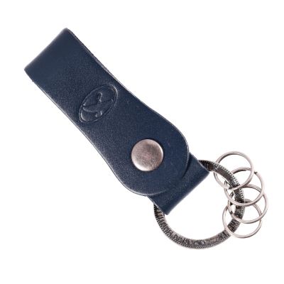 LLAVERO CUERO HOMBRE GINO RODINIS LL120 AZUL