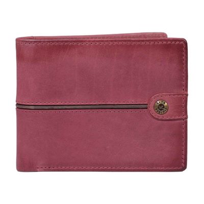 Billetera Gino Rodinis Texas 161 Rojo/Marrón