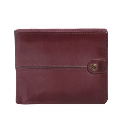 Billetera de cuero HombreTexas 1.164 Rojo/Marrón