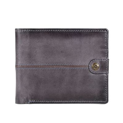 Billetera de cuero Hombre Texas 1.164 Gris/Marrón