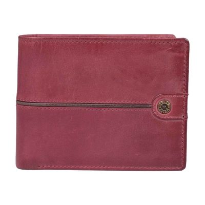 Billetera Gino Rodinis Texas 162 Rojo/Marrón