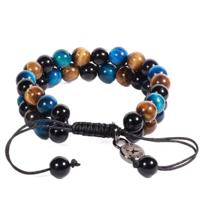 Imagen 2 del producto BRAZALETE UNISEX GINO RODINIS B502 | Beige/Negro/Azul