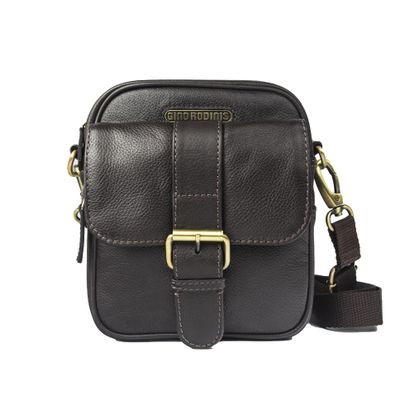 Morral de cuero Gino Rodinis 1260 Café